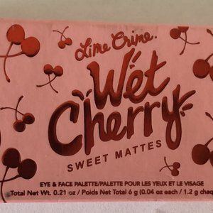 Lime crime wet and cherry mattes eyeshadow and L. A Colors eyelash bundle set